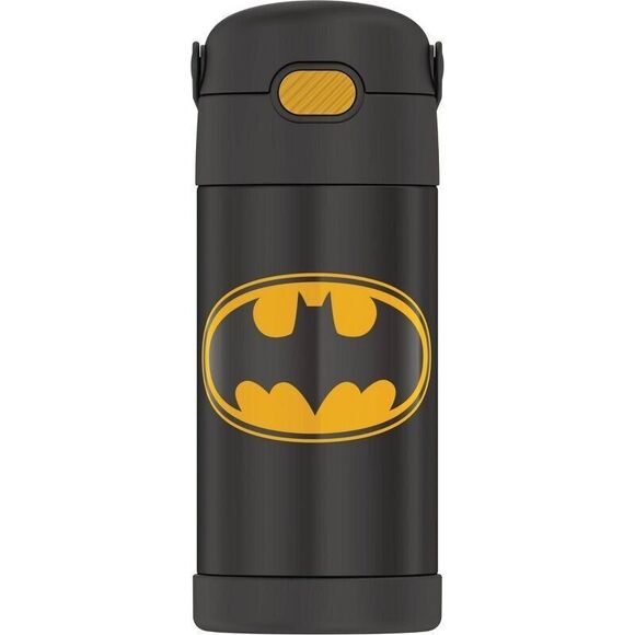 Thermos 12 oz. Kid's Funtainer Insulated Stainless Water Bottle Batman - Picture 1 of 3